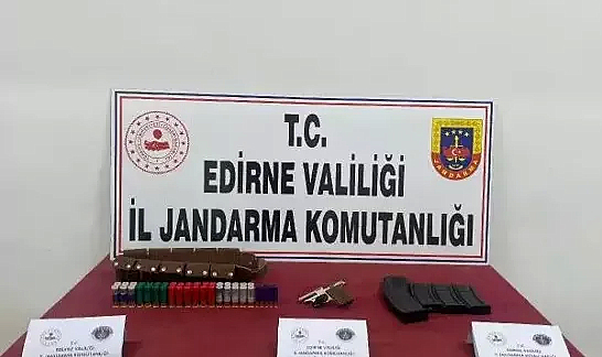 Edirne'de kurusıkı tabanca ve av tüfeği fişekleri ele geçirildi