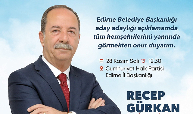 Gürkan,aday adaylık açıklaması yapacak