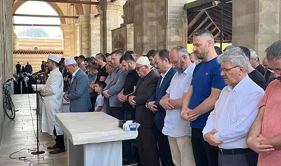 Edirne'de Gazzeliler için gıyabi cenaze namazı kılındı