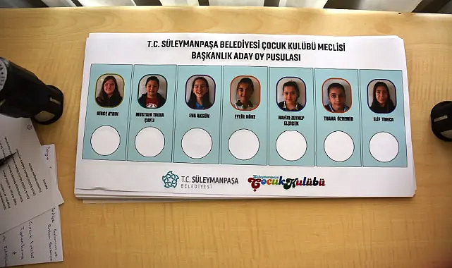Süleymanpaşa Belediyesi Çocuk Meclisi yeni başkanını seçti
