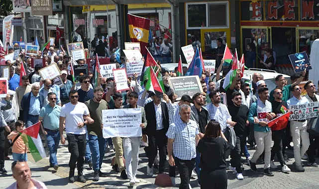 Kırklareli’nde Filistin’e Destek Yürüyüşü!