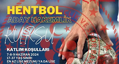 Kırklareli'nde Hentbol Hakemlik Kursu: 17-37 Yaş Arası Herkes Başvurabilecek!