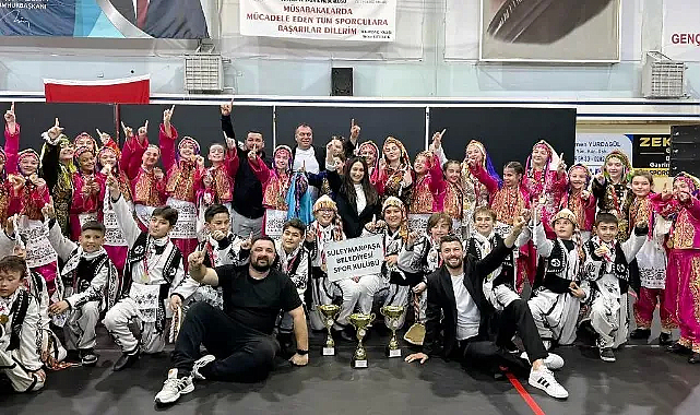 Süleymanpaşa Belediye Gençlik ve Spor Kulübü Halk Oyunları Yarışmasına Damgasını Vurdu