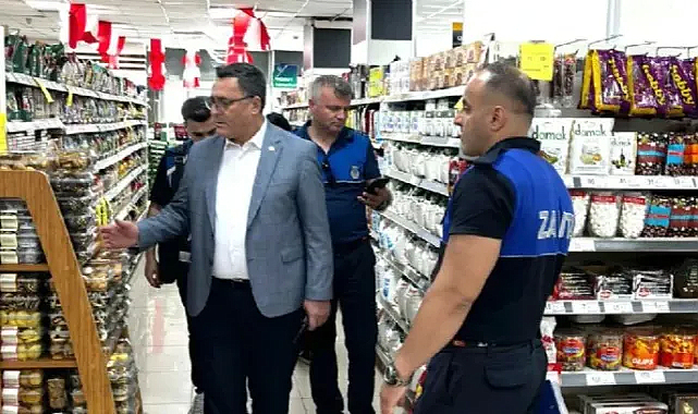 Zabıta Ekiplerinden Zincir Marketlere Denetim