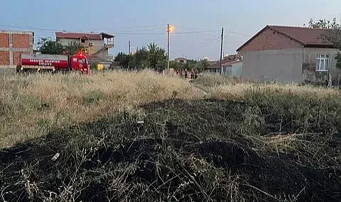 Babaeski’de Çıkan Yangın Hızla Söndürüldü