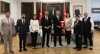 BAŞKAN AKIN'DAN 663. KIRKPINAR YAĞLI GÜREŞLERİ DAVETİ İÇİN ANKARA ÇIKARTMASI