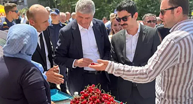 Edirne’de 13 ülkeye ihraç edilen ‘Çeribaşı kirazı’nın hasat şenliği yapıldı