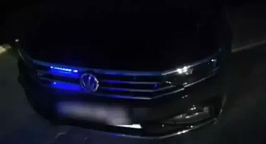 Edirne'de 'çakarlı' otomobilin sürücüsüne 6 bin 439 lira ceza