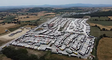 Hamzabeyli Sınır Kapısı'nda TIR park kapasitesi, 1350 araca çıkarıldı