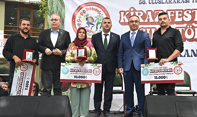 Süleymanpaşa’nın en güzel kirazları ödüllerine kavuştu