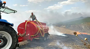 Tekirdağ'da 300 dekarı buğday ekili 600 dekar tarım alanı zarar gördü