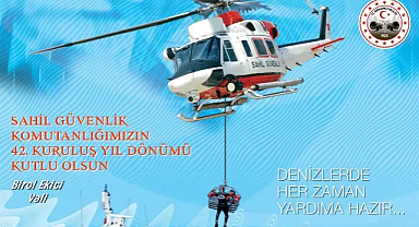 Vali Ekici’den Sahil Güvenlik Komutanlığı'nın 42. Kuruluş Yıl Dönümü Kutlaması