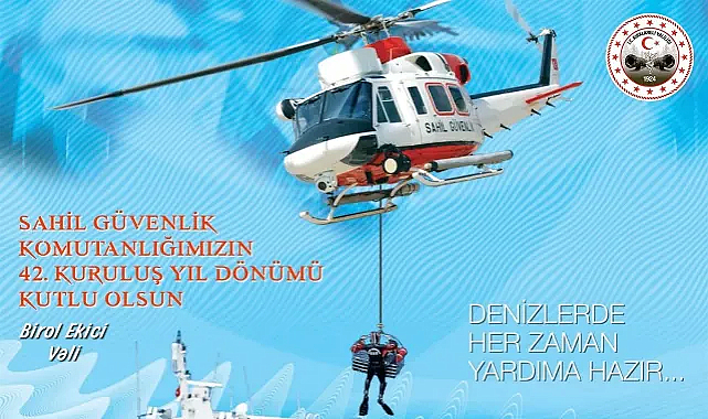 Vali Ekici’den Sahil Güvenlik Komutanlığı'nın 42. Kuruluş Yıl Dönümü Kutlaması