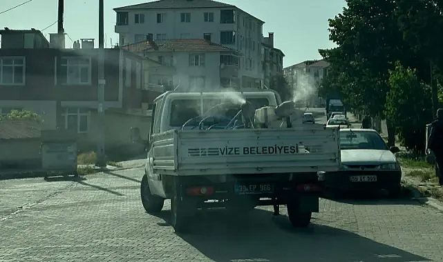 Vize'de Sivrisinek ve Haşere İlaçlama Çalışmaları Başladı