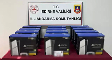 Edirne'de 300 bin lira değerinde gümrük kaçağı 12 oyun konsolu ele geçirildi
