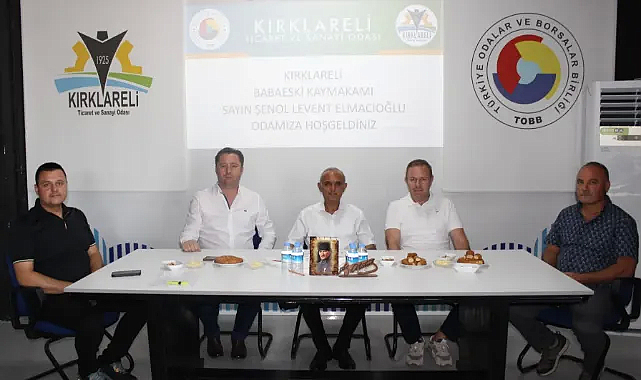 Kaymakam Elmacıoğlu'ndan Kırklareli TSO'ya Veda Ziyareti