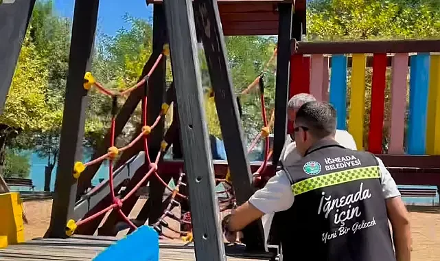 İğneada'da Parkların Yenileme Çalışmaları Başladı