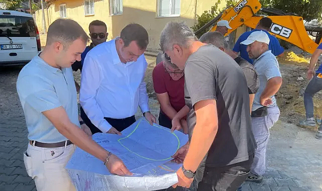 Vize Belediye Başkanı Ercan Özalp, Doğalgaz Çalışmalarını İnceledi