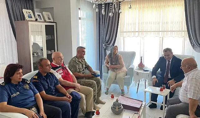 Vize Kaymakamı Balaban'ın İlk Ziyareti Şehit ve Gazi Ailelerine