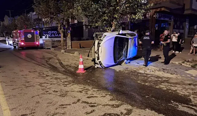Yola akan su kazaya neden oldu; 3 yaralı