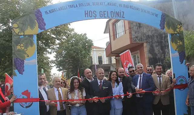 15. Kırklareli Yayla Bolluk, Bereket, Hasat ve Bağ Bozumu Şenlikleri Coşkuyla Başladı
