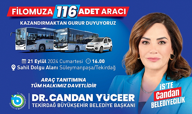 BÜYÜKŞEHİR YENİ ARAÇLARINI TANITIYOR