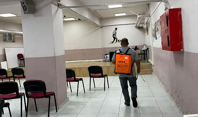 Demirköy'de Okullarda Dezenfekte Seferberliği Yaşandı