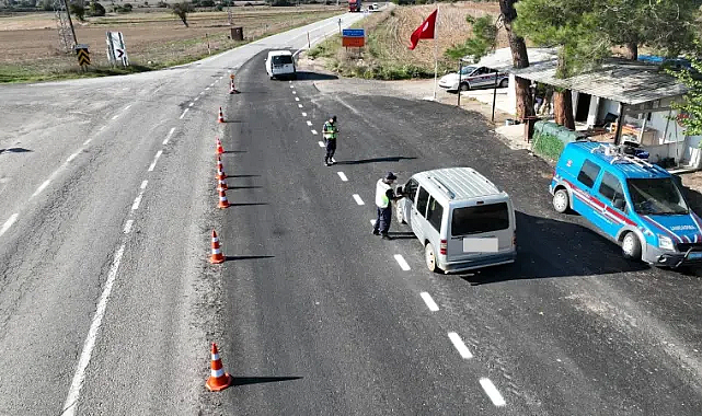 Kırklareli Jandarması’ndan Drone Destekli Trafik Denetimi