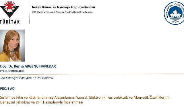 Kırklareli Üniversitesi'nden Önemli Başarı: TÜBİTAK Projesi Desteklendi