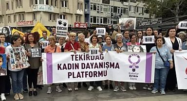 Tekirdağlı kadınlardan, Narin ve S.Y. protestosu