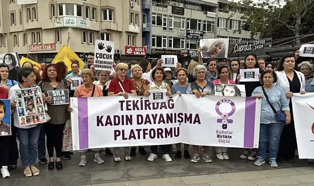 Tekirdağlı kadınlardan, Narin ve S.Y. protestosu