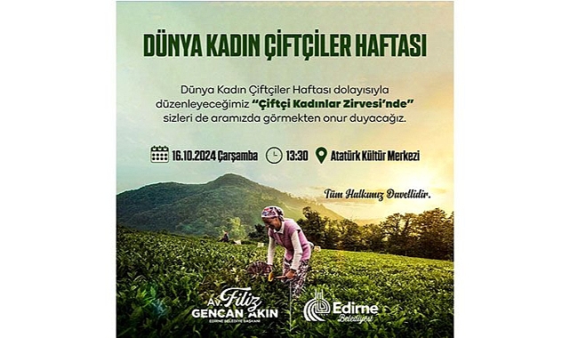 Edirne Belediyesi'nden Kadın Çiftçiler Zirvesi: Tarımda Kadın Gücünü Kutlama