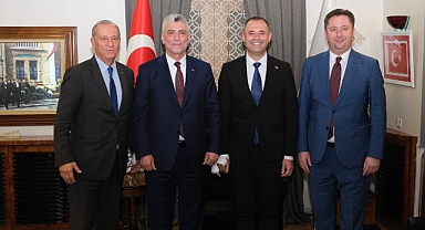 Kırklareli TSO Başkanı Özsan, Ticaret Bakanı Prof. Dr. Bolat ile Başkan Bulut’u Ziyaret Etti