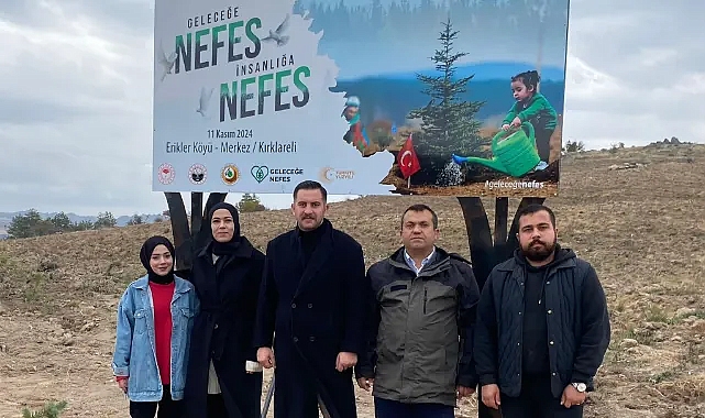 Kırklareli'nde Ülkü Ocakları'ndan "Biz Kardeşiz Ağaçlandırma Projesi": Çınar Fidanları Toprakla Buluştu