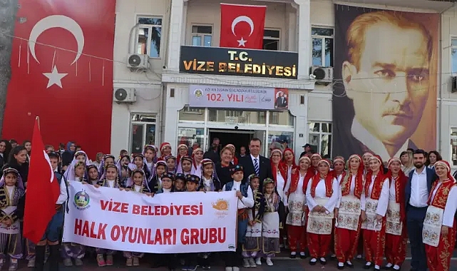 Kırklareli Vize'de Coşkulu 102. Yıl Kurtuluş Kutlamaları