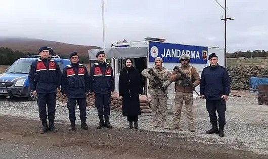 Pınarhisar Kaymakamı Rabia Çanakcıoğlu'ndan Jandarma Kontrol Noktasına Ziyaret