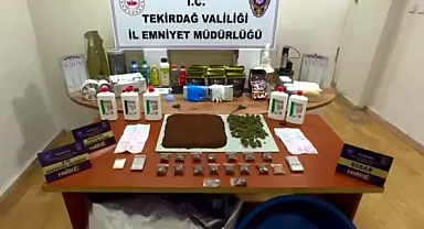 Tekirdağ’da 250 polisle uyuşturucu operasyonu