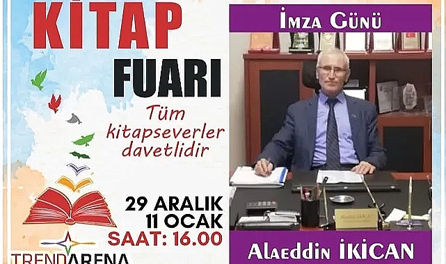 Alaeddin İkican, Çorlu Trend Arena Kitap Fuarında Edebiyat Severlerle Buluşuyor