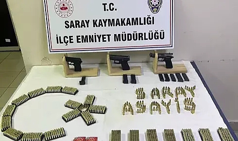 Evinde silah bulunan şüpheli gözaltında