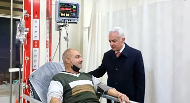 Kırklareli Valisi Uğur Turan'dan Yaralı Karayolları Personeline Ziyaret