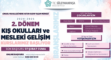 Kış Okulları İkinci Dönem Kayıtları Başladı