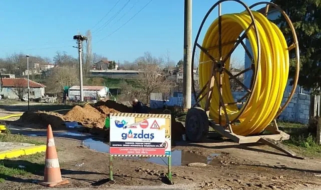 Pehlivanköy'de Doğalgaz Alt Yapı Çalışmaları Hız Kesmeden Devam Ediyor