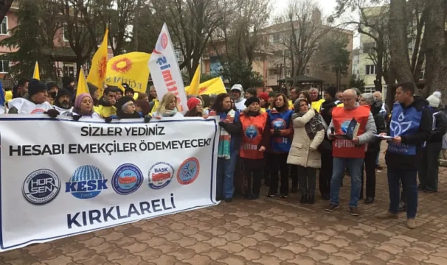 Şevket Dingiloğlu Parkı'nda Kamu Emekçileri Hakkını Aradı