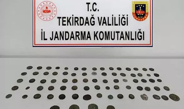 Tekirdağ'da 79 sikke ele geçirildi