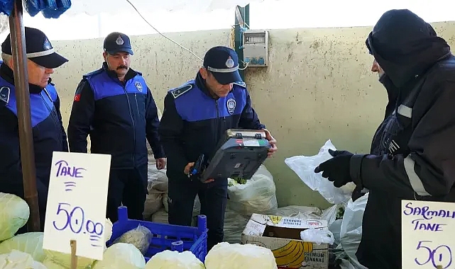 Babaeski Belediyesi Zabıta Ekipleri Pazaryerlerinde Terazi Denetimlerini Sürdürüyor