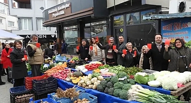 CHP Vize İlçe Pazarında Halkın Nabzını Tuttu