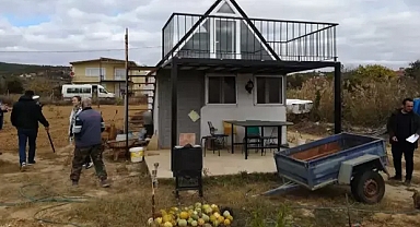 Edirne'de 15 kaçak yapı yıkıldı