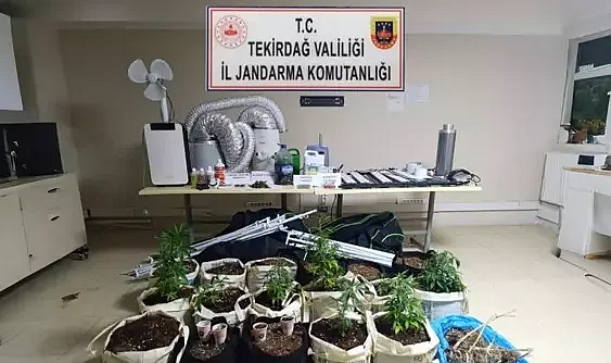 Evini uyuşturucu imalathanesine çeviren şüpheli yakalandı