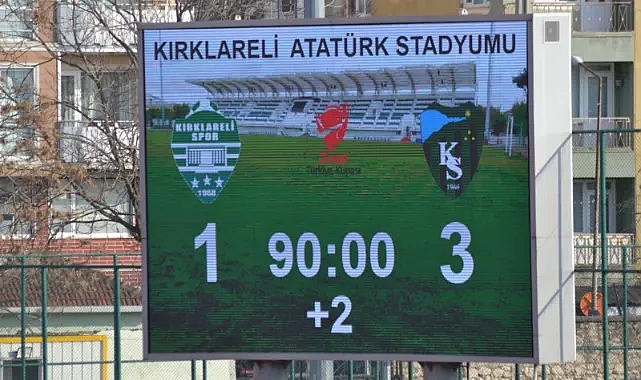 Kırklarelispor Türkiye Ziraat Kupasına Veda Etti!