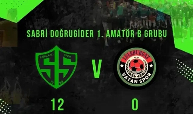 Sarıcaalispor, Farklı Galibiyetle Süper Amatör Hedefini Pekiştirdi!